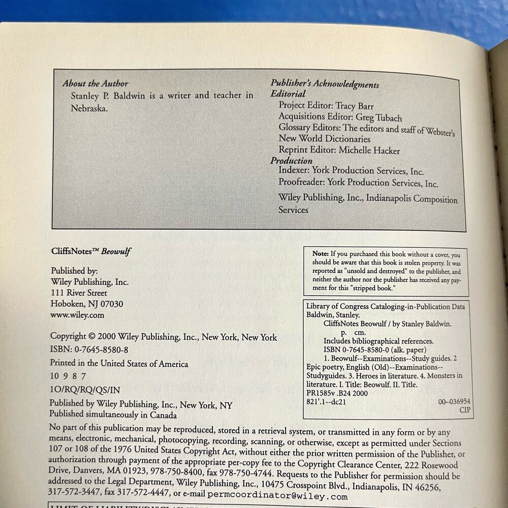 Cliff Notes: Beowulf - Picture 5 of 8